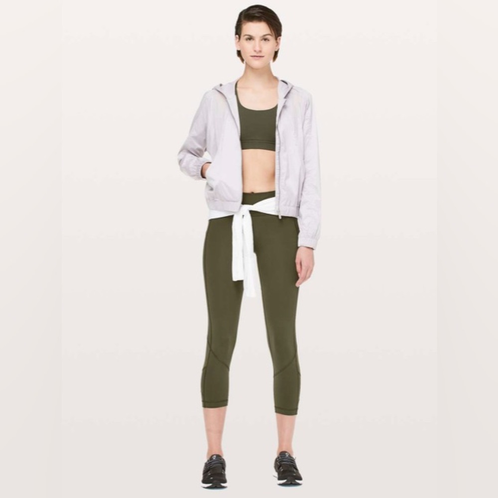 Lululemon Pace Rival Crop *Full-On Luxtreme 22" Dark Olive